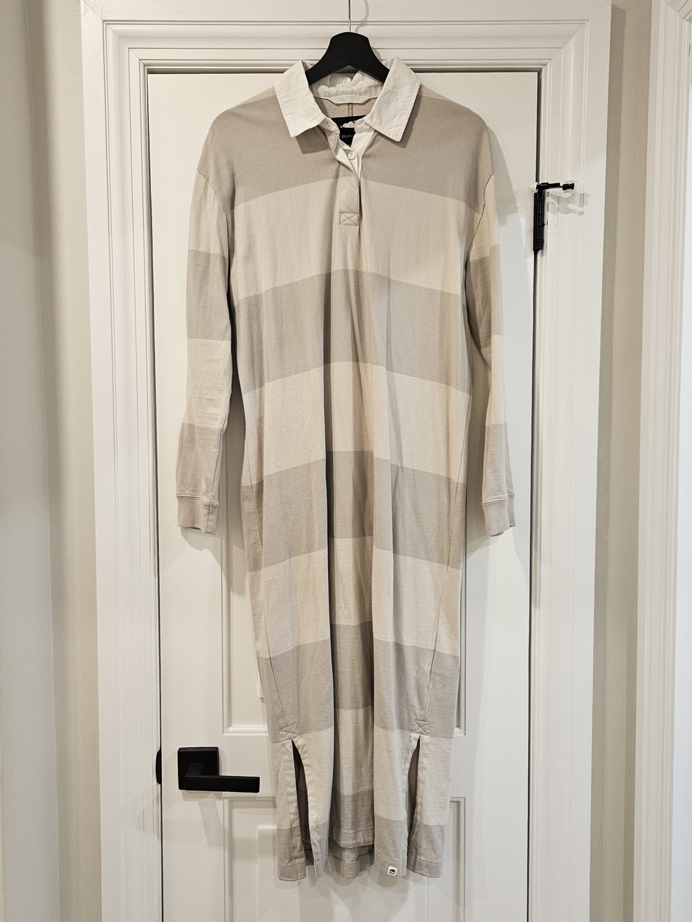 Roots Striped Rugby Dress in Beige and Cream